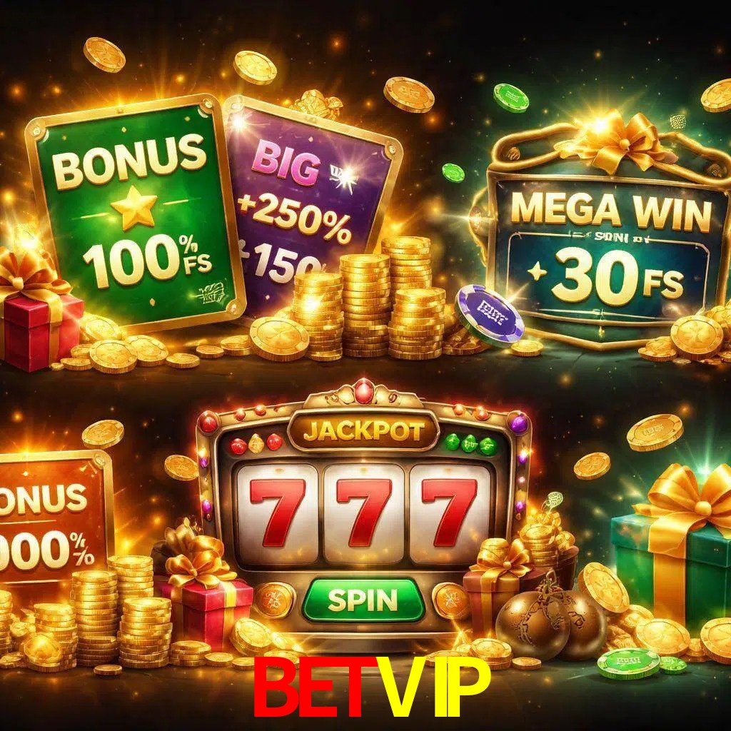 Tipos de bonos BETVIP incluyendo recompensas de bienvenida y promociones continuas