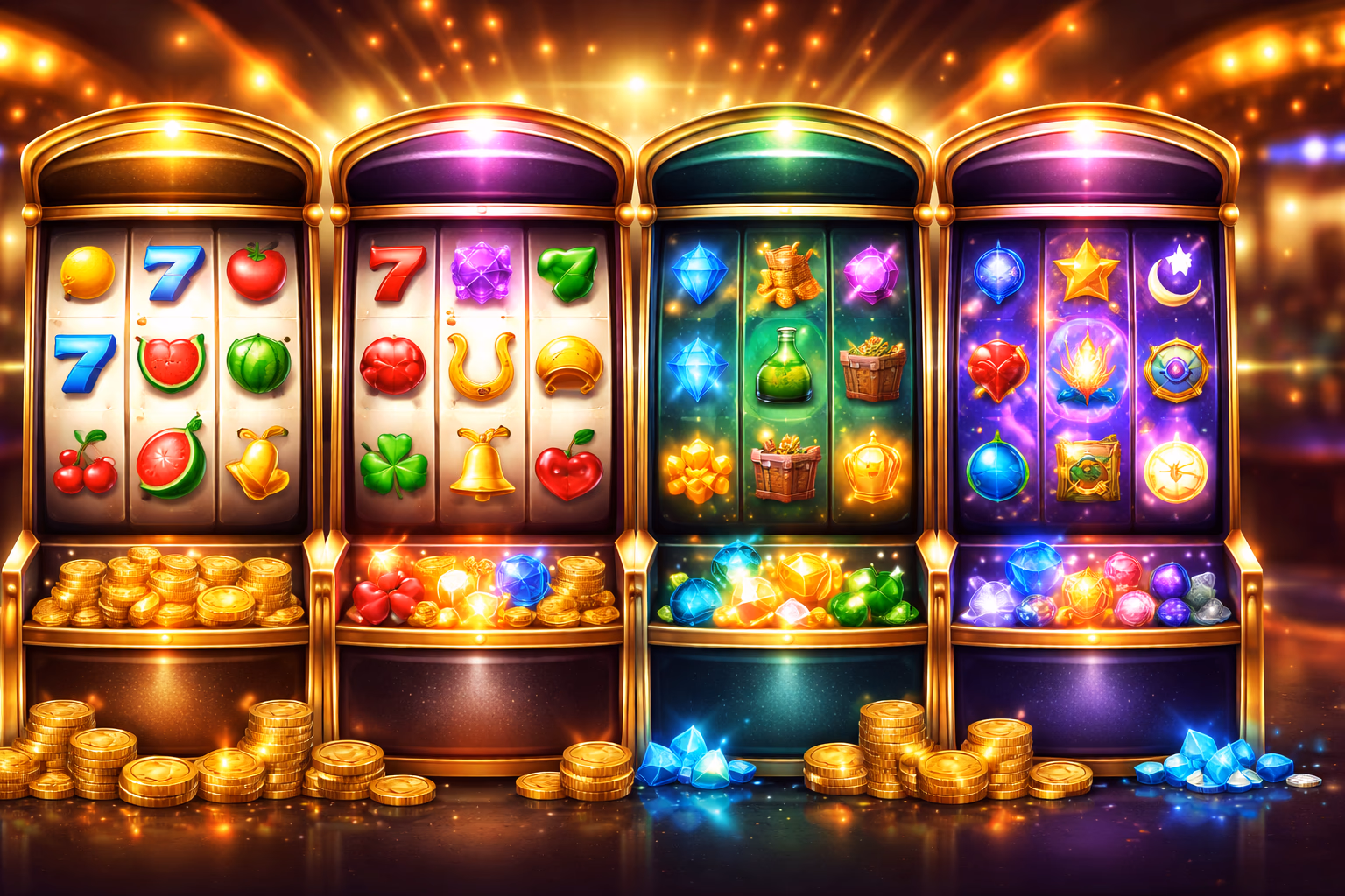 Tragamonedas destacadas y categorías de carretes BETVIP